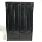Japanese Wooden Buddhist altar Vtg Butsudan Wood Cabinet Black T259