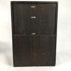 Japanese Wooden Buddhist altar Vtg Butsudan Wood Cabinet Black T259