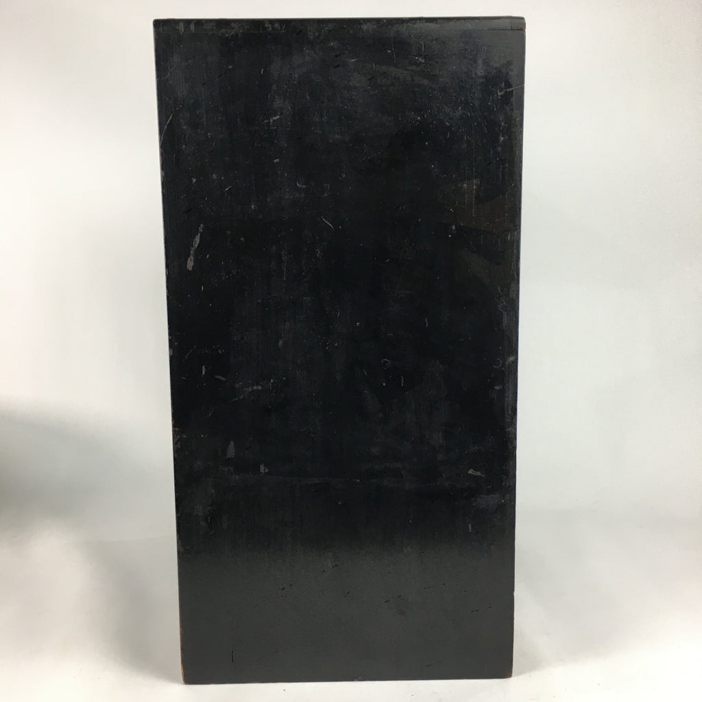 Japanese Wooden Buddhist altar Vtg Butsudan Wood Cabinet Black T259