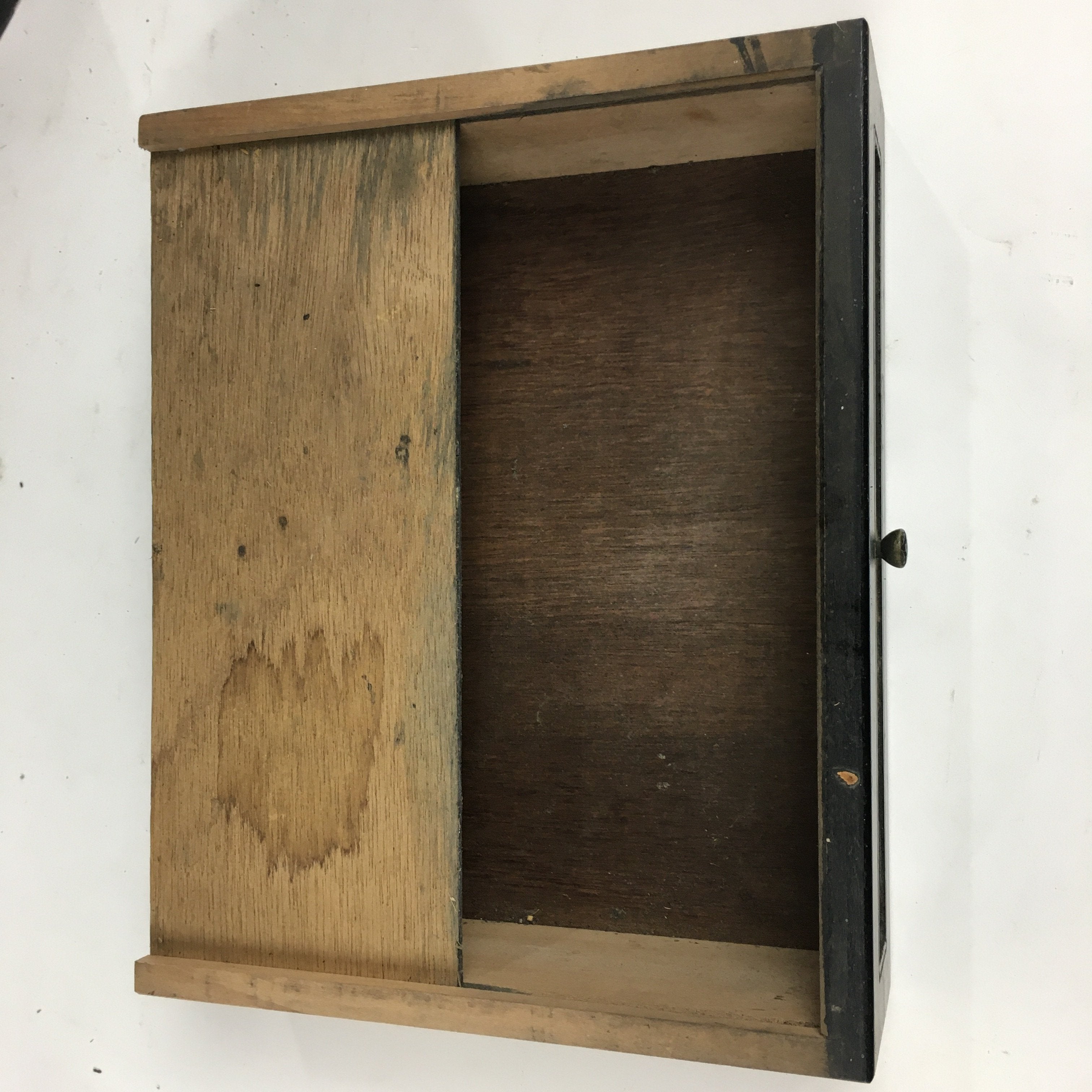 Japanese Wooden Buddhist altar Vtg Butsudan Wood Cabinet Black T264