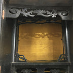 Japanese Wooden Buddhist altar Vtg Butsudan Wood Cabinet Black T264