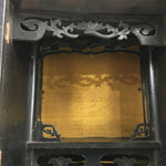 Japanese Wooden Buddhist altar Vtg Butsudan Wood Cabinet Black T264