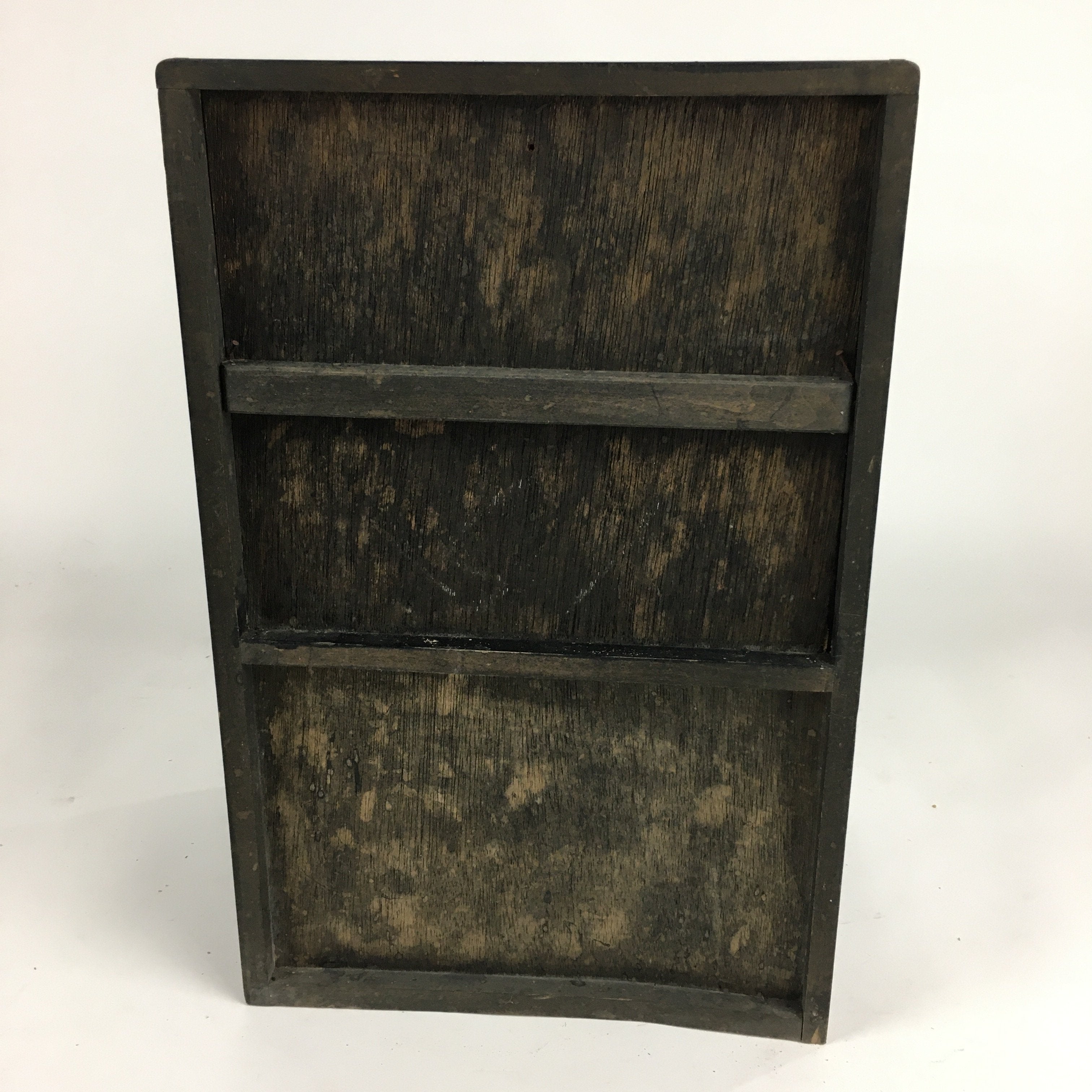 Japanese Wooden Buddhist altar Vtg Butsudan Wood Cabinet Black T264