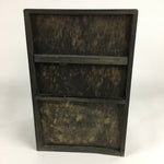 Japanese Wooden Buddhist altar Vtg Butsudan Wood Cabinet Black T264