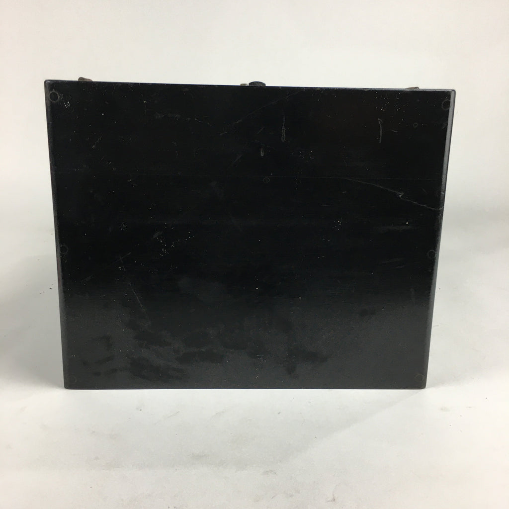 Japanese Wooden Buddhist altar Vtg Butsudan Wood Cabinet Black T264