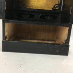 Japanese Wooden Buddhist altar Vtg Butsudan Wood Cabinet Black T264