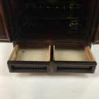Japanese Wooden Buddhist altar Vtg Butsudan Wood Cabinet Brown T243