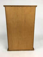 Japanese Wooden Buddhist altar Vtg Butsudan Wood Cabinet Brown T265