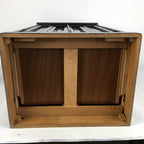Japanese Wooden Buddhist altar Vtg Butsudan Wood Cabinet Reddish-Brown T249