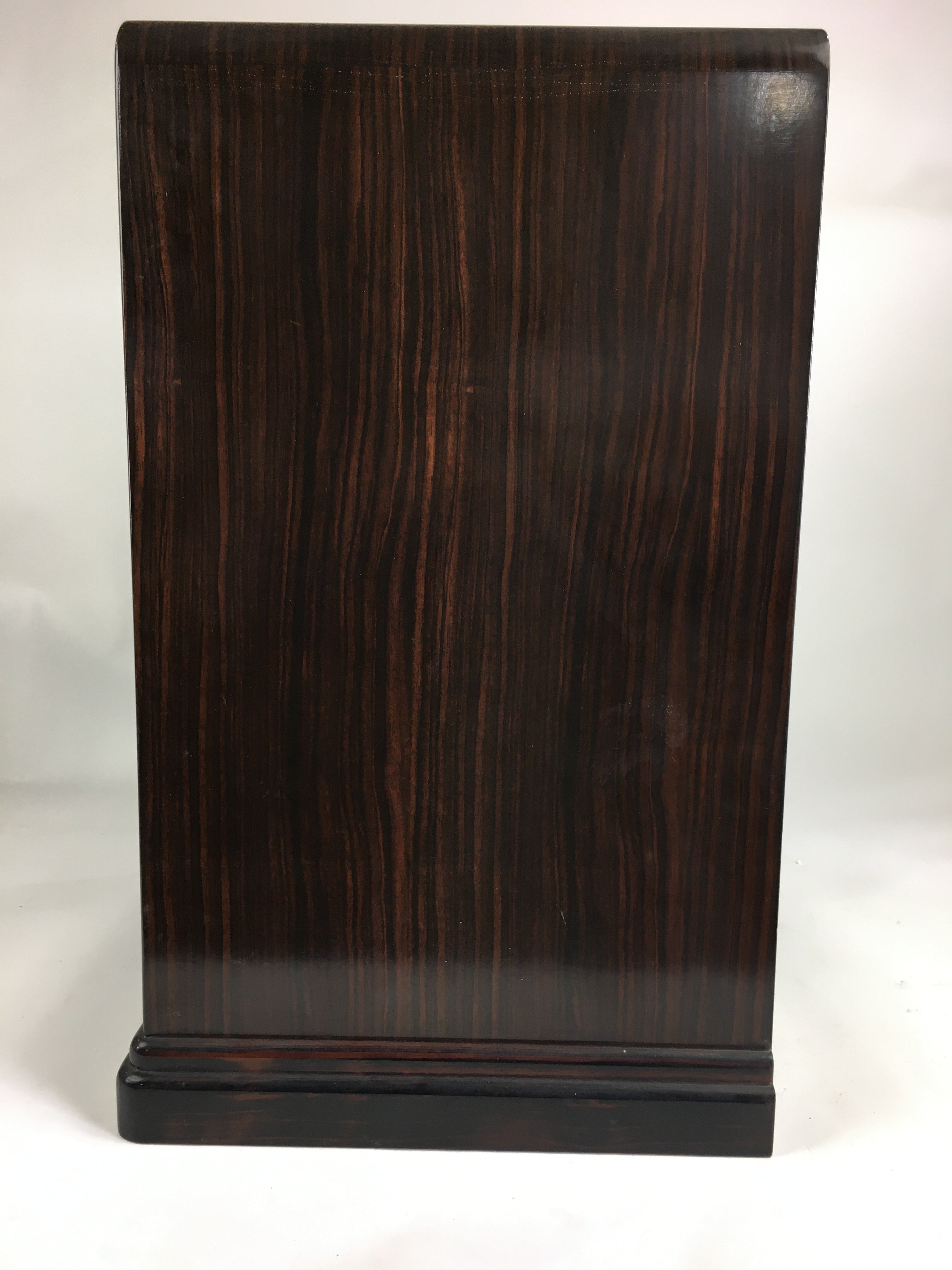 Japanese Wooden Buddhist altar Wood Cabinet Butsudan Vtg Brown T295