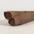 Japanese Wooden Cake Marking Tool Stick Stamp Sweets Vtg Carving Brown Kg287