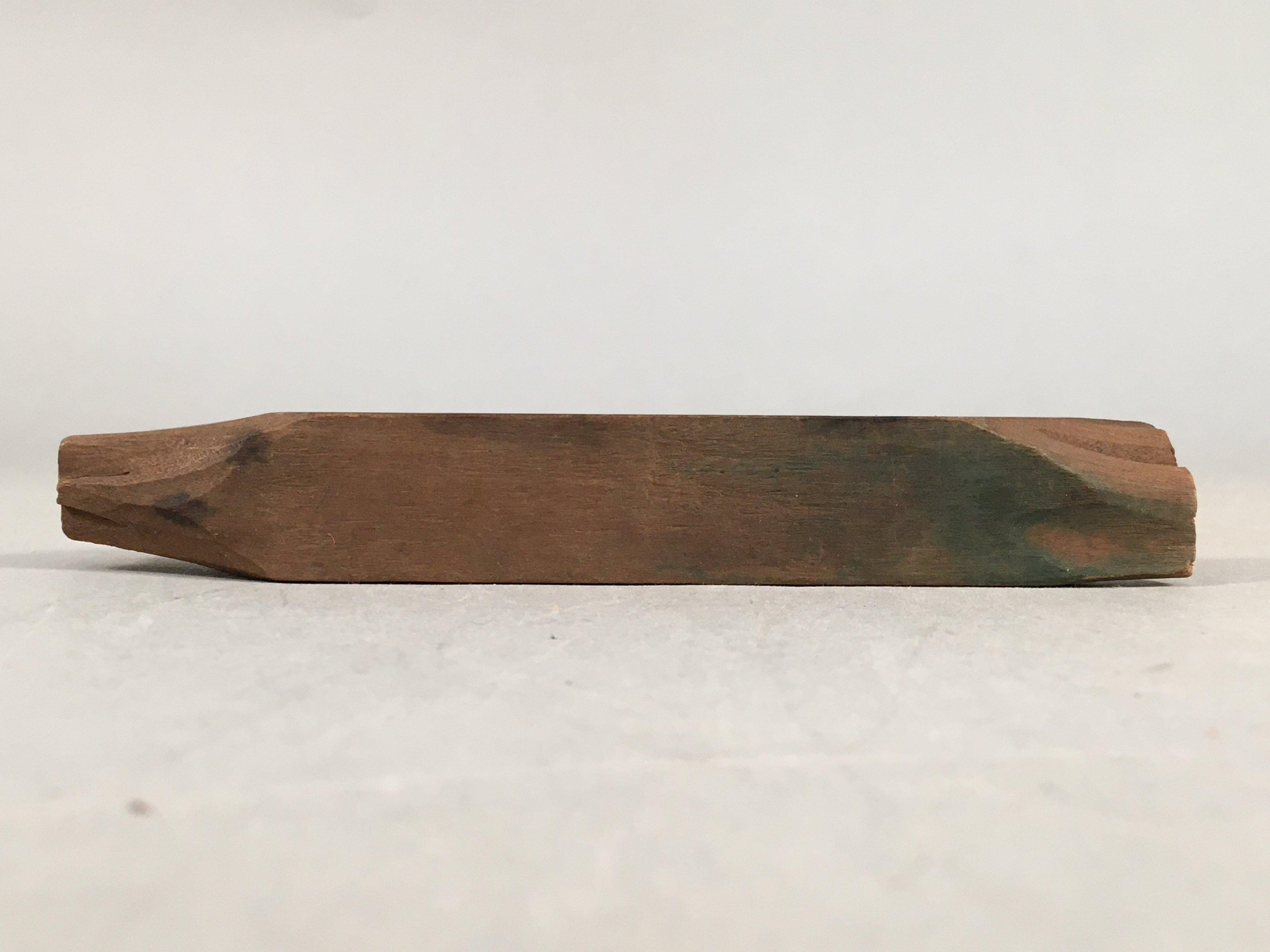 Japanese Wooden Cake Marking Tool Stick Stamp Sweets Vtg Carving Brown Kg287