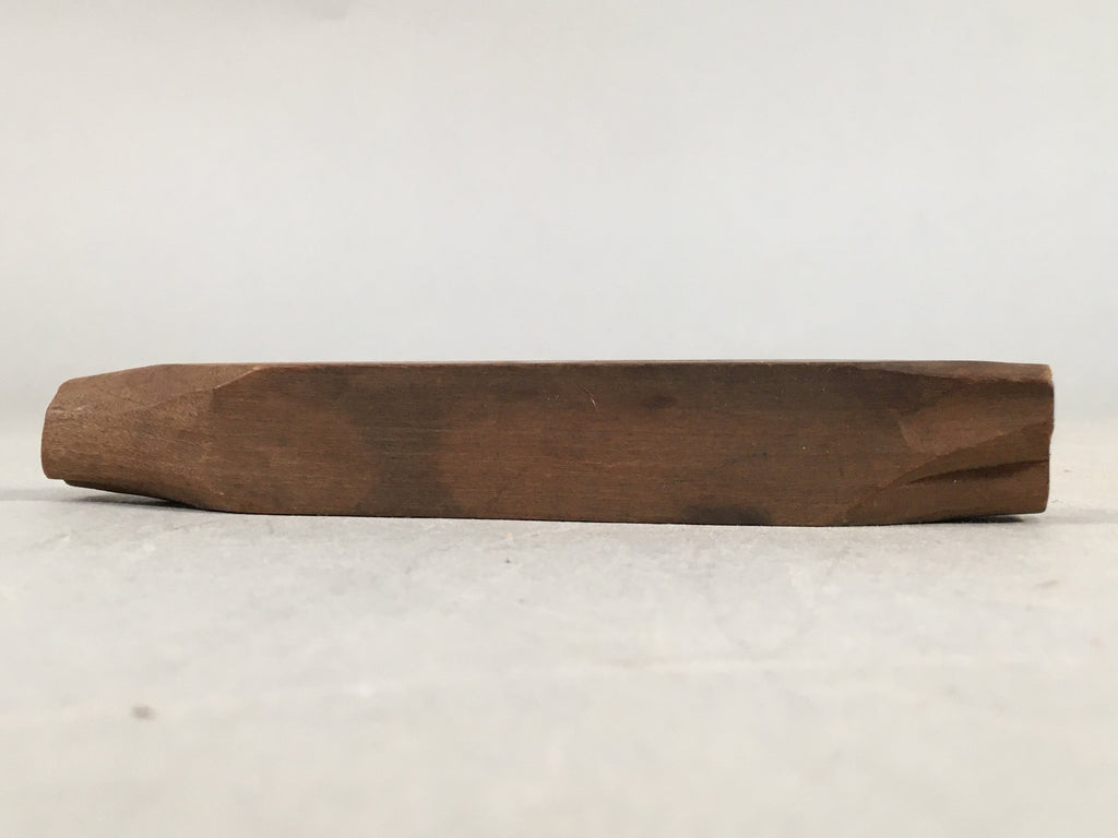 Japanese Wooden Cake Marking Tool Stick Stamp Sweets Vtg Carving Brown Kg287
