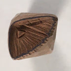 Japanese Wooden Cake Marking Tool Stick Stamp Sweets Vtg Carving Brown Kg288