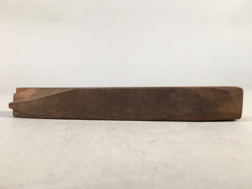 Japanese Wooden Cake Marking Tool Stick Stamp Sweets Vtg Carving Brown Kg288