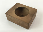 Japanese Wooden Cake Mold Kashigata Sweets Vtg Apple Round Kg398