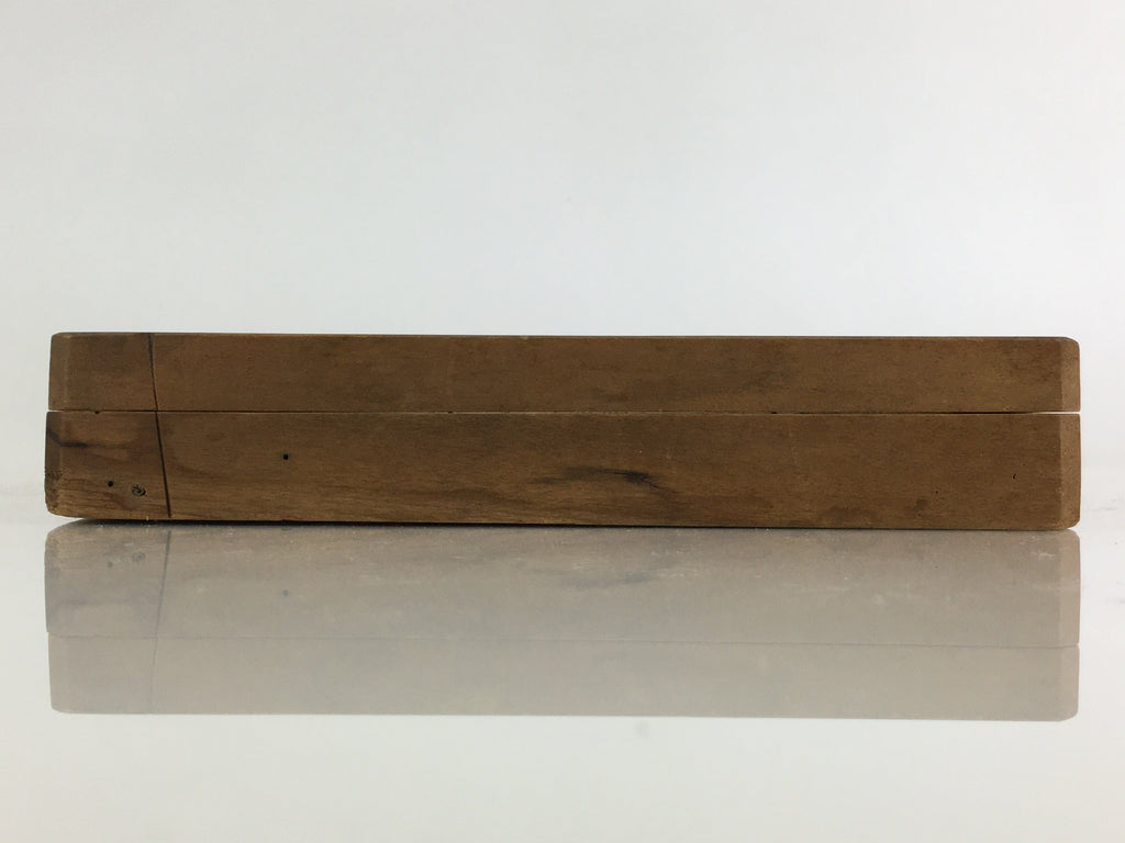 Japanese Wooden Cake Mold Kashigata Sweets Vtg Carving Bamboo Shoot Kg379