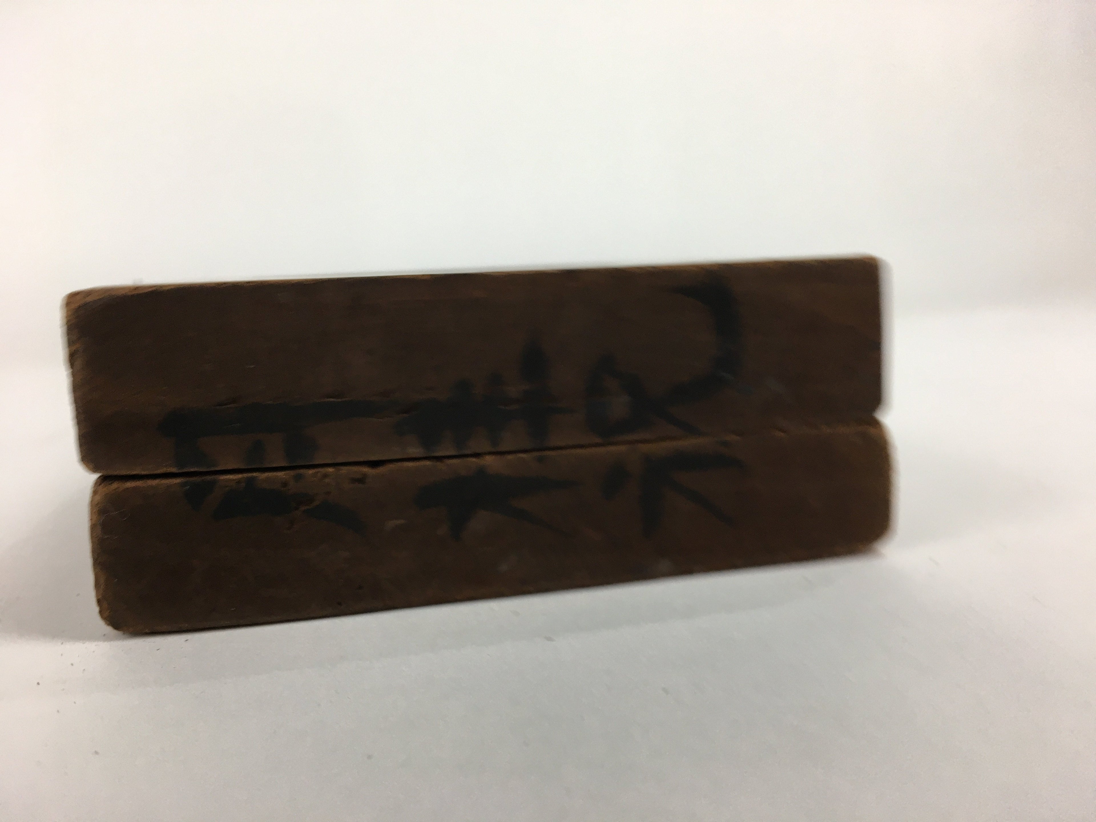 Japanese Wooden Cake Mold Kashigata Sweets Vtg Carving Bay laurel Celebration Kg