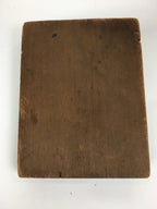 Japanese Wooden Cake Mold Kashigata Sweets Vtg Carving Bay laurel Celebration Kg