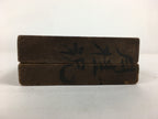 Japanese Wooden Cake Mold Kashigata Sweets Vtg Carving Bay laurel Celebration Kg