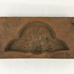 Japanese Wooden Cake Mold Kashigata Sweets Vtg Carving Bird Kg383