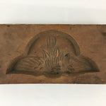 Japanese Wooden Cake Mold Kashigata Sweets Vtg Carving Bird Kg383