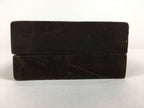 Japanese Wooden Cake Mold Kashigata Sweets Vtg Carving Brown Butterfly Kg345
