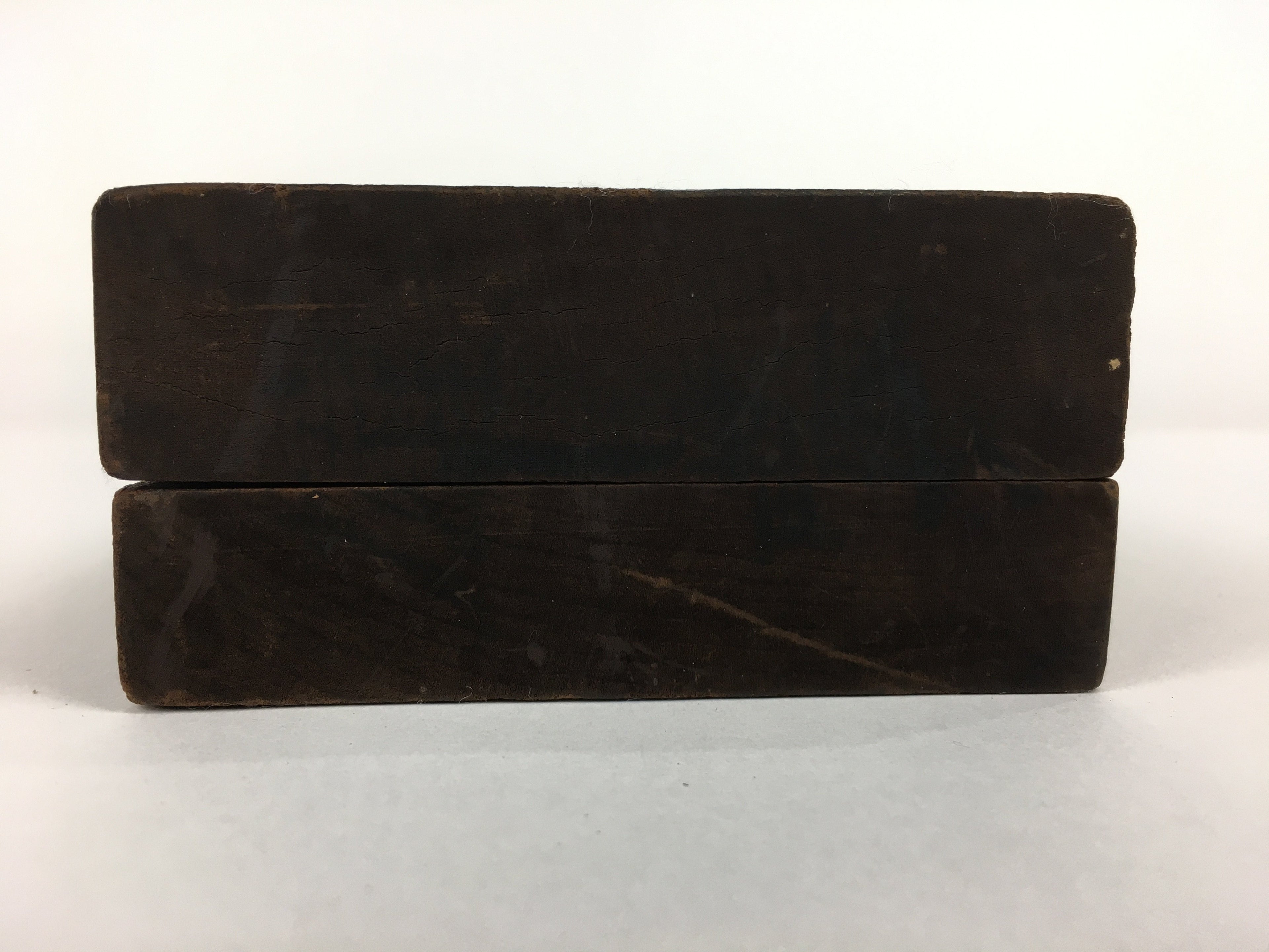 Japanese Wooden Cake Mold Kashigata Sweets Vtg Carving Brown Butterfly Kg345