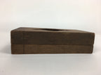 Japanese Wooden Cake Mold Kashigata Sweets Vtg Carving Brown Butterfly Kg345