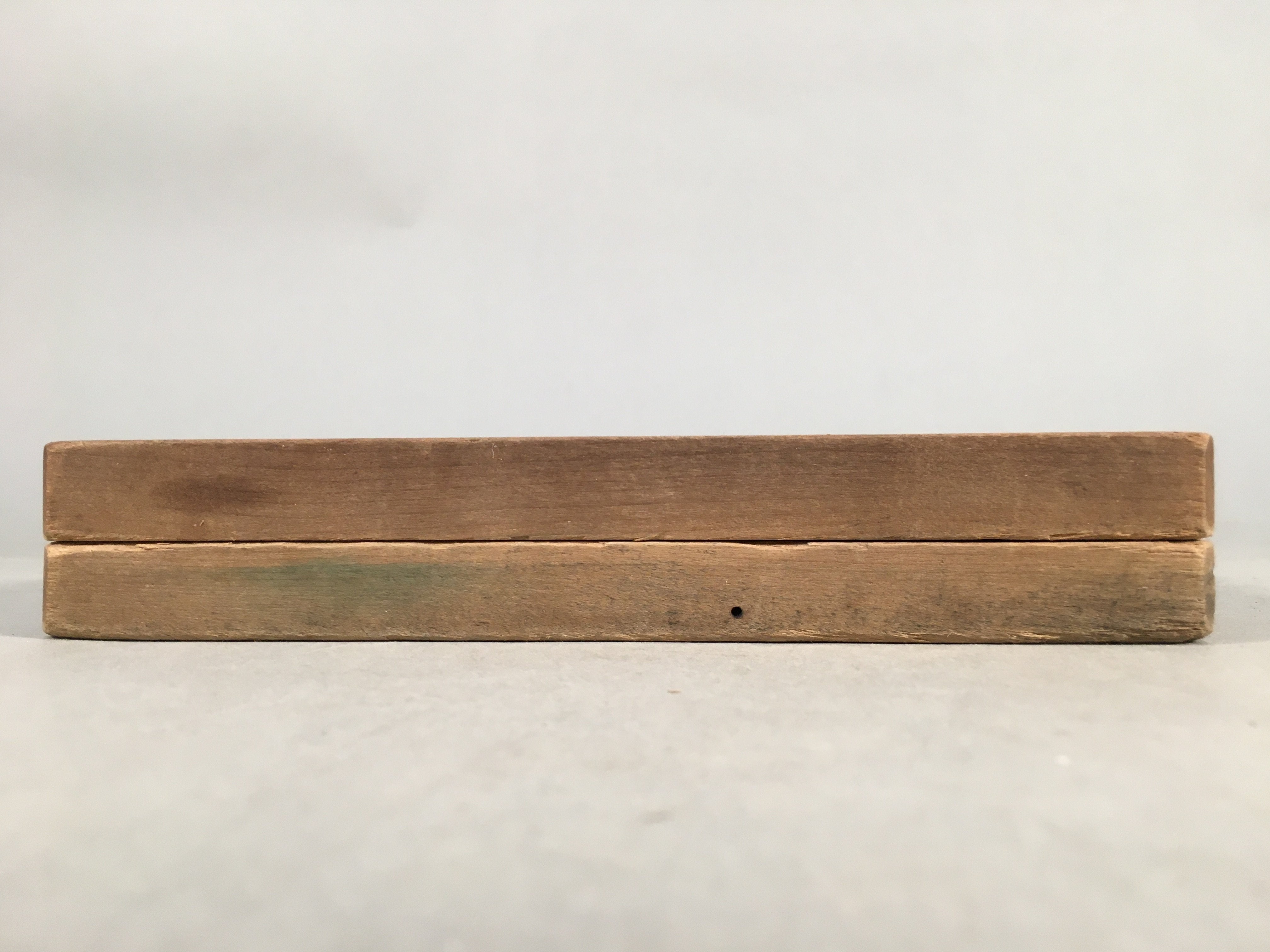 Japanese Wooden Cake Mold Kashigata Sweets Vtg Carving Brown Crane Kg290