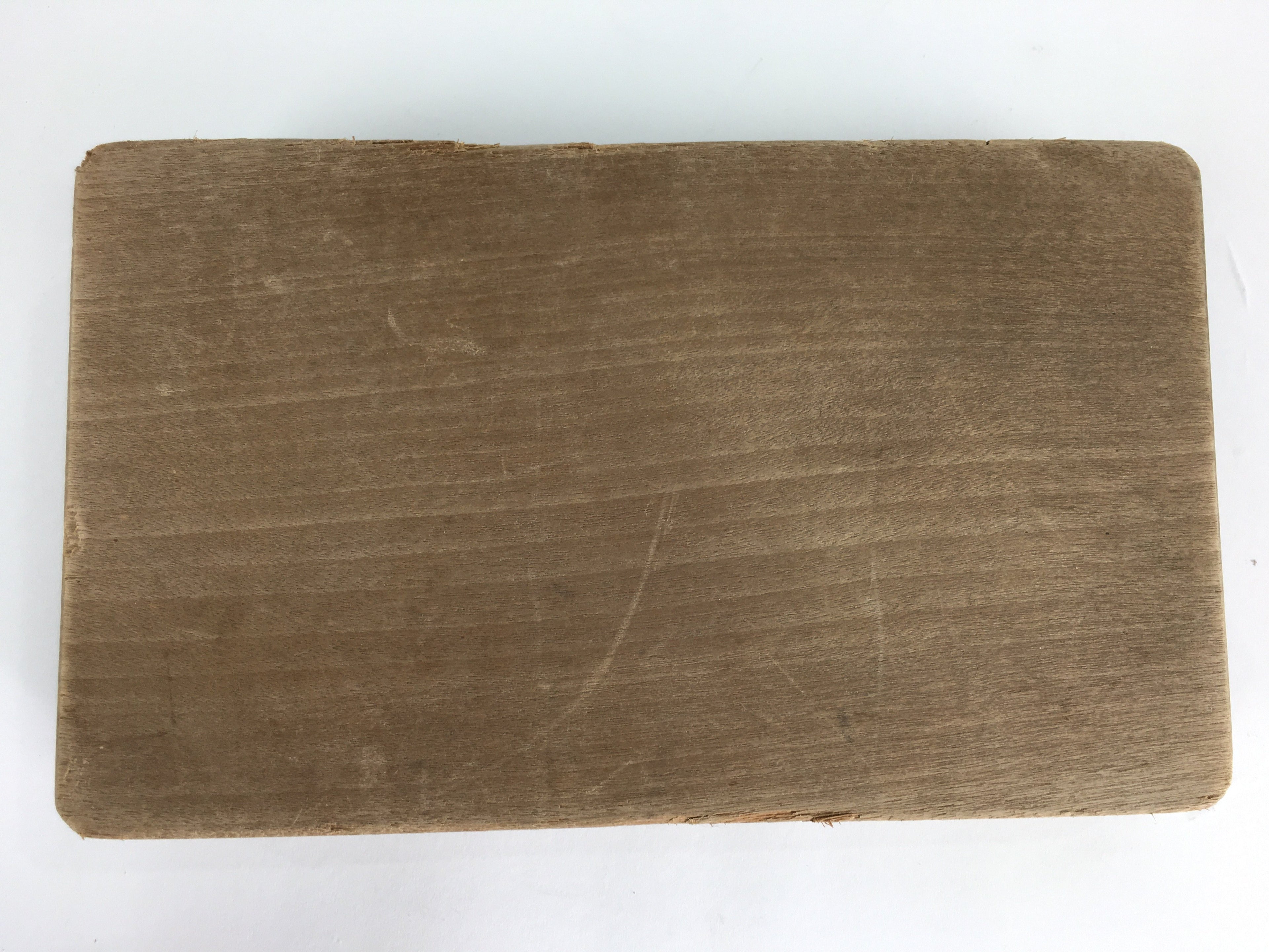 Japanese Wooden Cake Mold Kashigata Sweets Vtg Carving Brown Crane Kg359