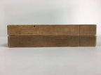 Japanese Wooden Cake Mold Kashigata Sweets Vtg Carving Brown Crane Kg359