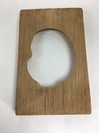 Japanese Wooden Cake Mold Kashigata Sweets Vtg Carving Brown Daruma Kg367