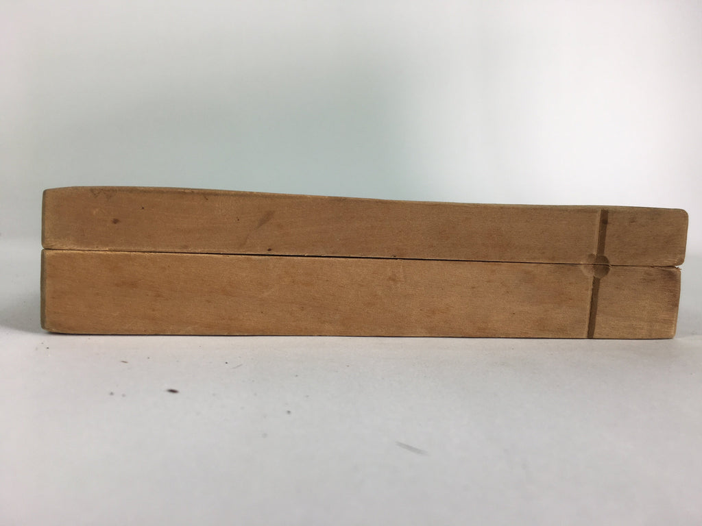 Japanese Wooden Cake Mold Kashigata Sweets Vtg Carving Brown Daruma Kg367