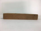 Japanese Wooden Cake Mold Kashigata Sweets Vtg Carving Brown Folding Fan Kg373
