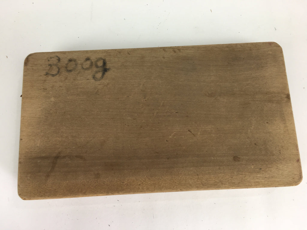 Japanese Wooden Cake Mold Kashigata Sweets Vtg Carving Brown Lotus Flower Kg368