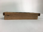 Japanese Wooden Cake Mold Kashigata Sweets Vtg Carving Brown Lotus Flower Kg368