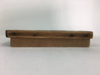 Japanese Wooden Cake Mold Kashigata Sweets Vtg Carving Brown Lotus Flower Kg368