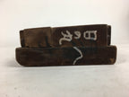 Japanese Wooden Cake Mold Kashigata Sweets Vtg Carving Brown Mt.Fuji Kg343