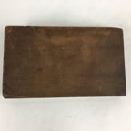 Japanese Wooden Cake Mold Kashigata Sweets Vtg Carving Brown Mt.Fuji Kg343
