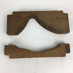 Japanese Wooden Cake Mold Kashigata Sweets Vtg Carving Brown Mt.Fuji Kg343