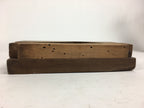 Japanese Wooden Cake Mold Kashigata Sweets Vtg Carving Brown Mt.Fuji Kg343