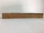 Japanese Wooden Cake Mold Kashigata Sweets Vtg Carving Brown Otafuku Lady Kg371
