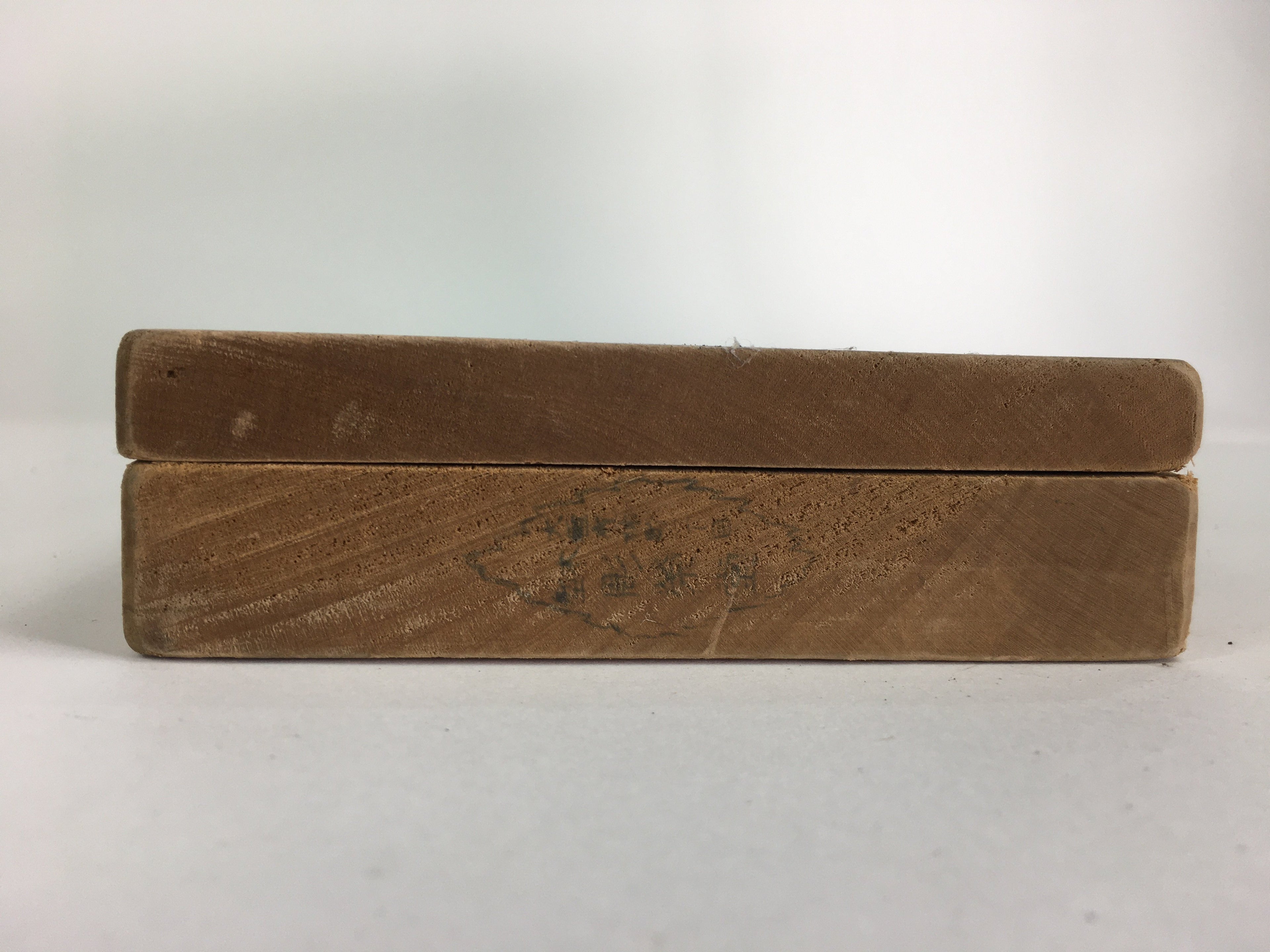 Japanese Wooden Cake Mold Kashigata Sweets Vtg Carving Brown Otafuku Lady Kg371