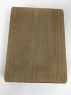Japanese Wooden Cake Mold Kashigata Sweets Vtg Carving Brown Peach Boy Kg355