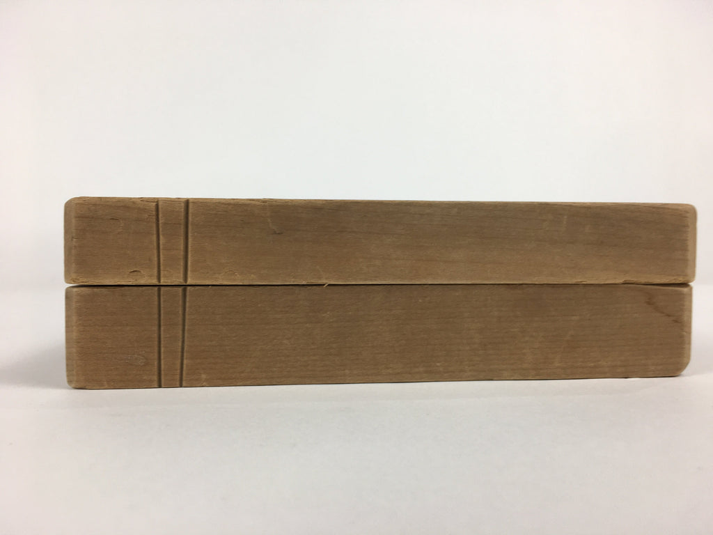 Japanese Wooden Cake Mold Kashigata Sweets Vtg Carving Brown Peach Boy Kg355