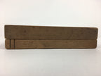 Japanese Wooden Cake Mold Kashigata Sweets Vtg Carving Brown Picture Frame Kg347