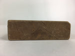 Japanese Wooden Cake Mold Kashigata Sweets Vtg Carving Brown Pine Kg374