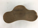 Japanese Wooden Cake Mold Kashigata Sweets Vtg Carving Brown Pine Kg374