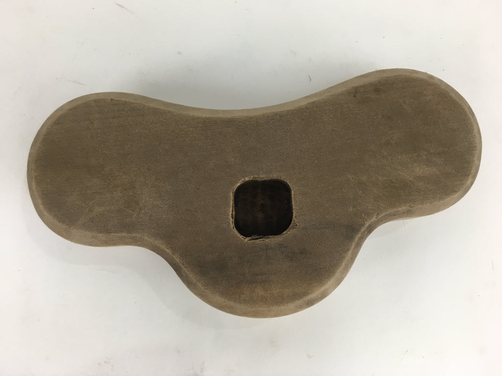 Japanese Wooden Cake Mold Kashigata Sweets Vtg Carving Brown Pine Kg374